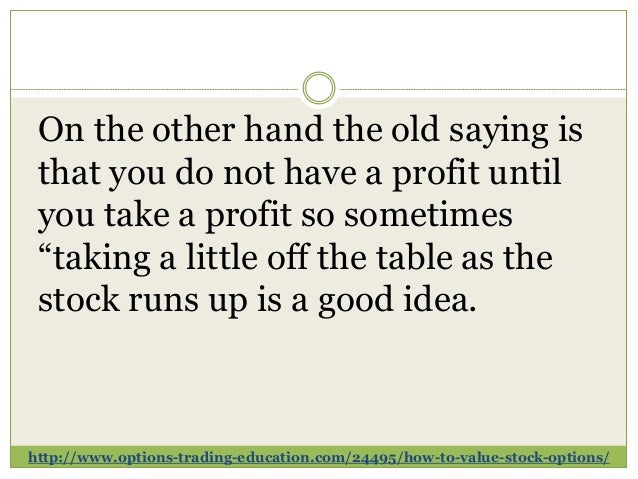 Stock options how to