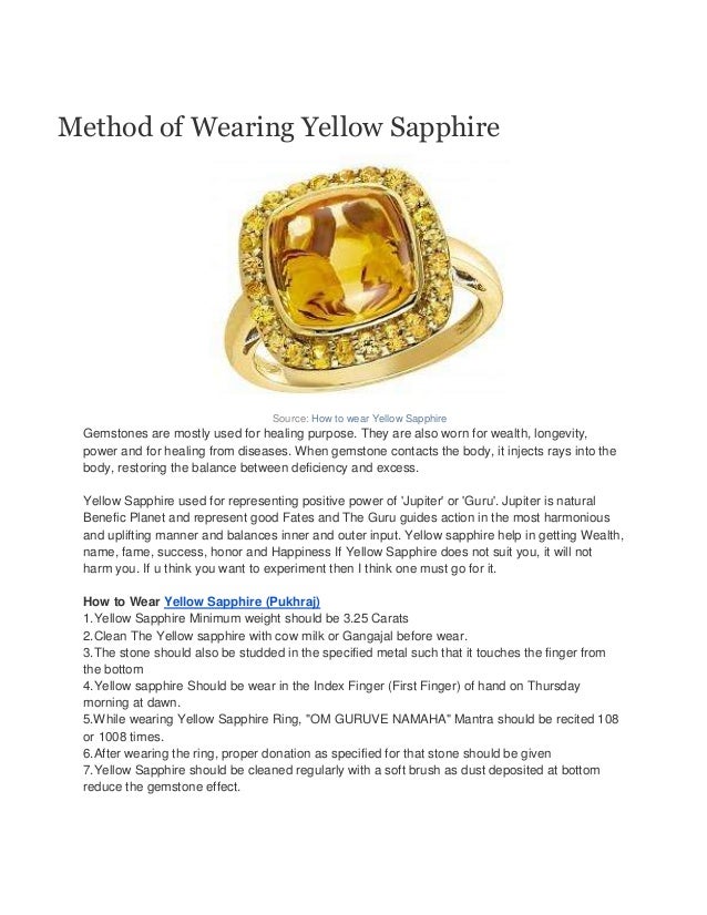 meaning of yellow sapphire
