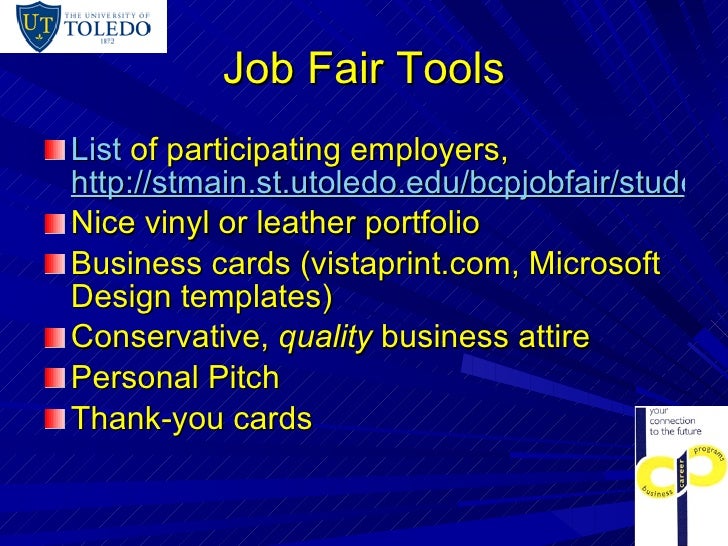 how to work a job fair