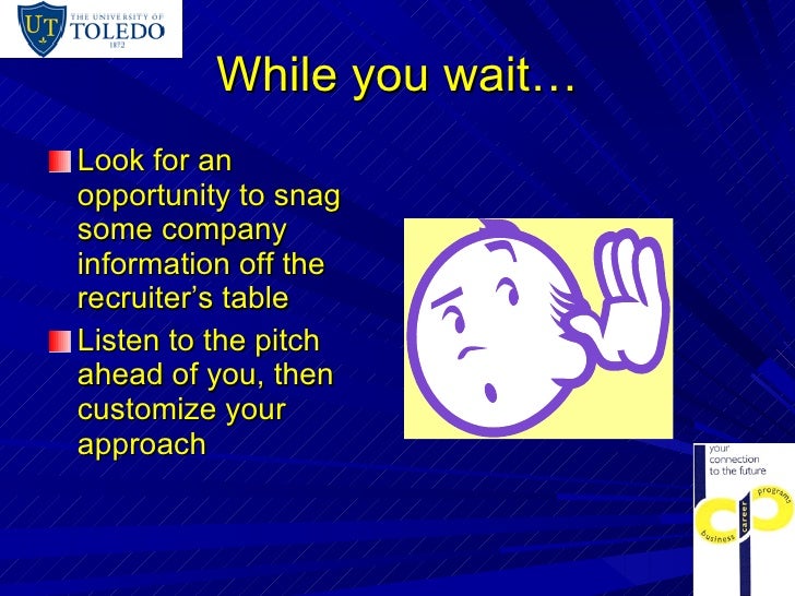 how to work a job fair