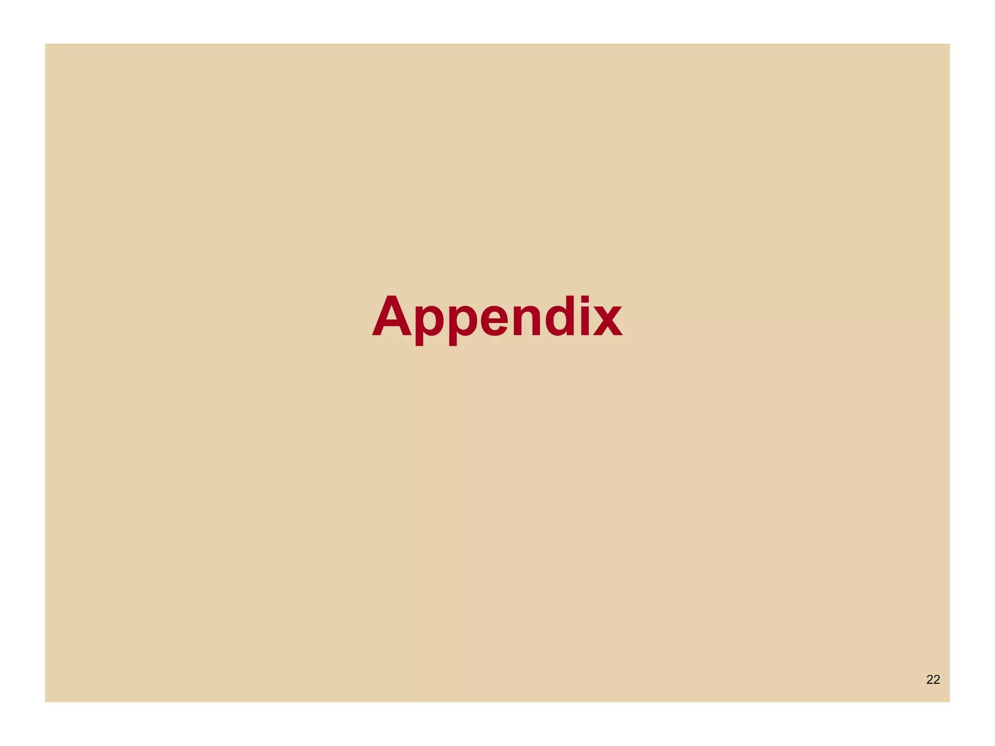 Appendix
22
 