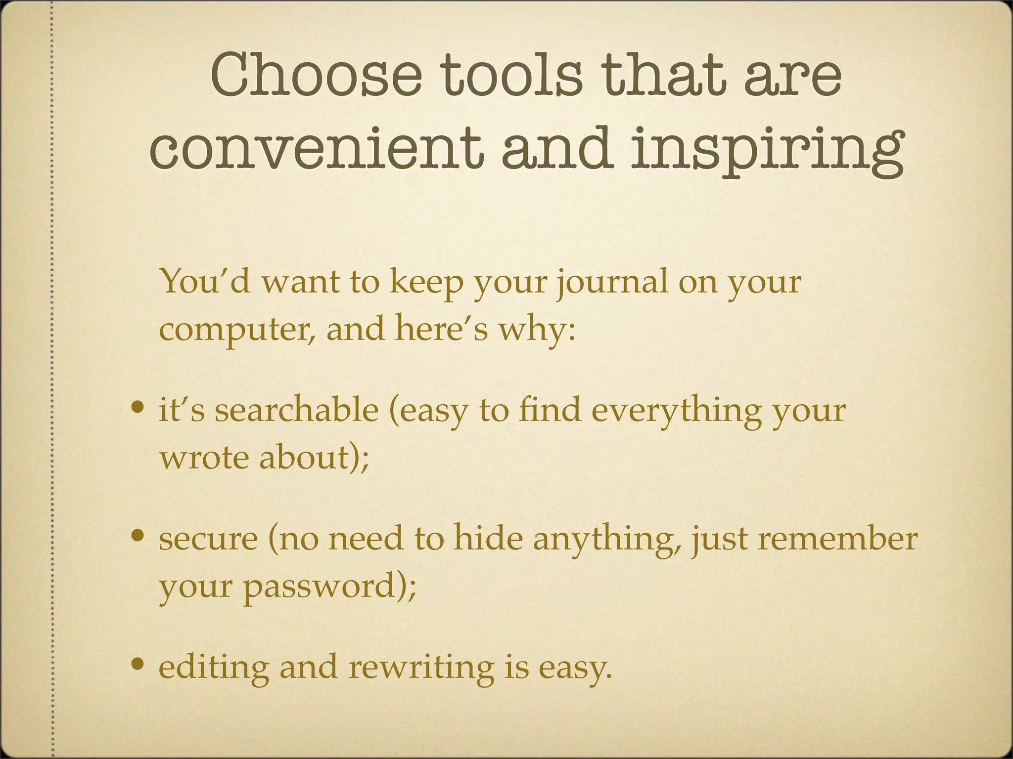 How To Write A Journal