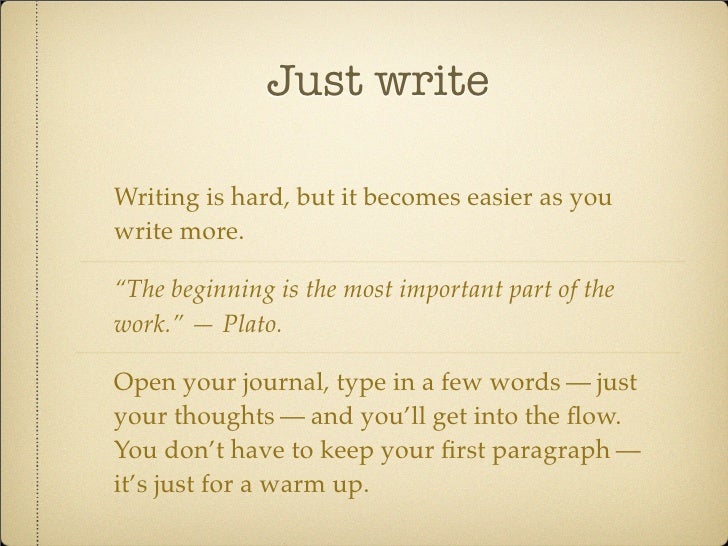 How To Write A Journal