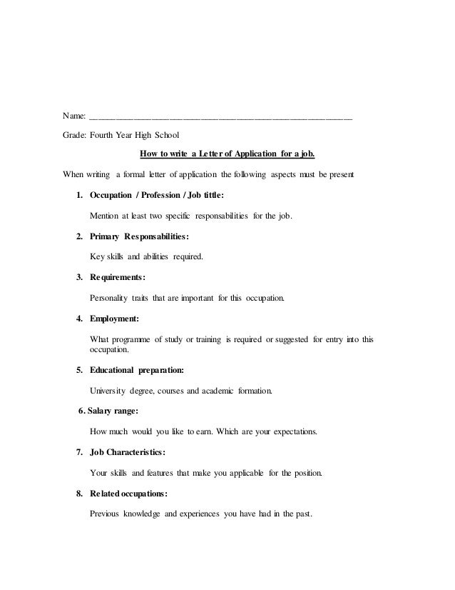 how to write a letter of aplication for a job writing how to write employment letter
