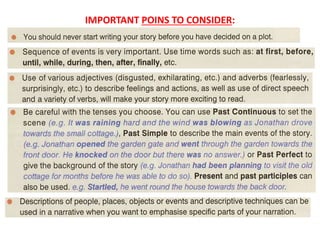 IMPORTANT POINS TO CONSIDER:
 