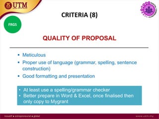 Comprehensive Guide to Writing Successful Research Proposals for FRGS ...