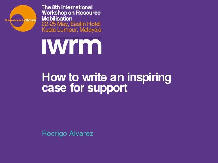 How to write a case for support picture