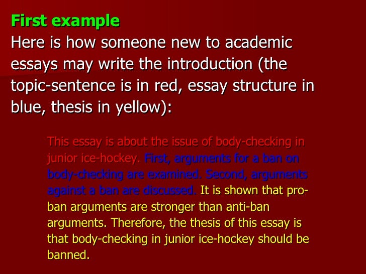How to write a thesis about a person the introduction