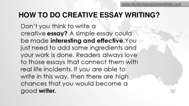 Creative essays examples