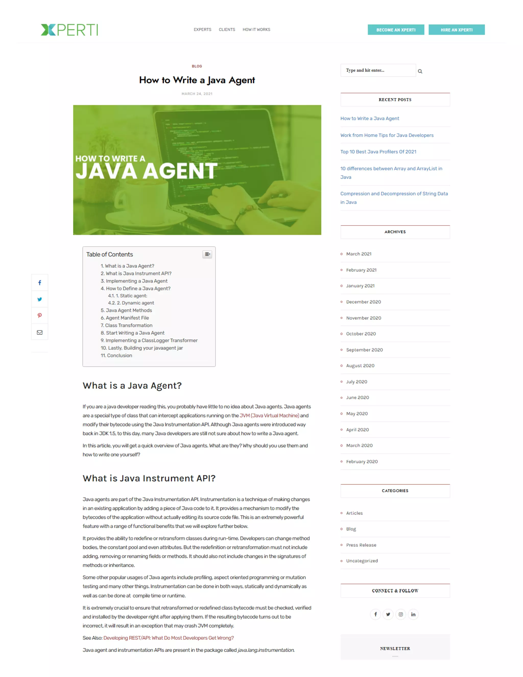 How to Write a Java Agent | PDF