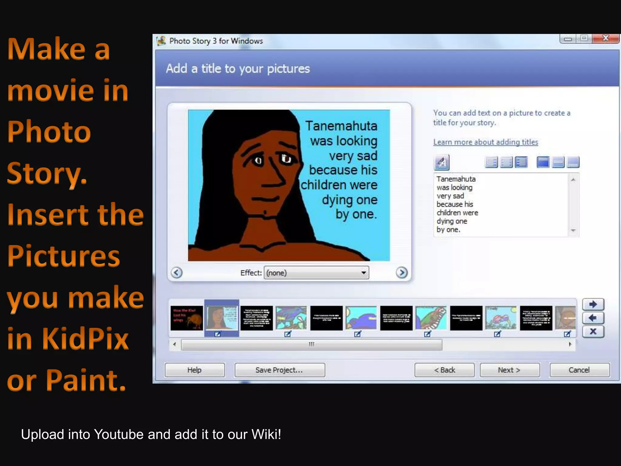 Upload into Youtube and add it to our Wiki!
 