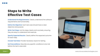 How to Write Test Cases in Software Testing? A Step-by-Step QA Guide | PPT