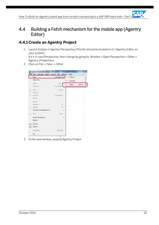 How to build an agentry based mobile app from scratch connecting to an ...
