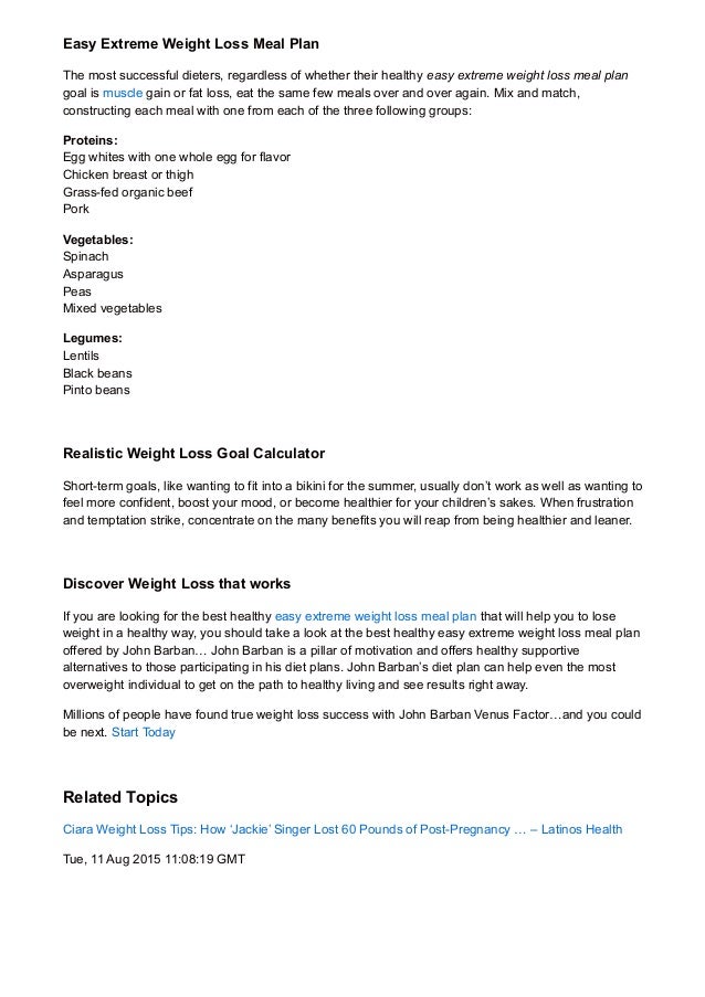 Best Healthy Easy Extreme Weight Loss Meal Plan Tips Best Healthy Easy Extreme Weight Loss Meal Plan Tips