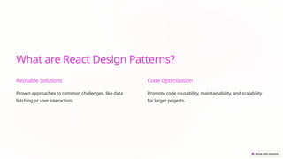 How Top React Design Patterns Are Shaping the Development Lifecycle? | PPT