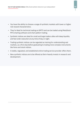 Synthetic Index.pdf Everything you need to know about Synthetic Indices Vince Stanzione for ...