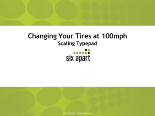 Changing Your Tires at 100mph Scaling Typepad 
