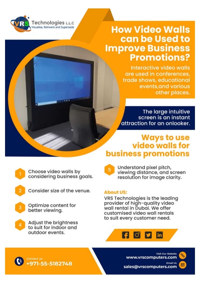 How Video Walls can be Used to Improve Business Promotions?
