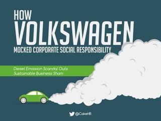 How Volkswagen Mocked Corporate Social Responsibility
 