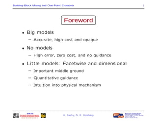 How Well Does A Single-Point Crossover Mix Building Blocks with Tight Linkage?