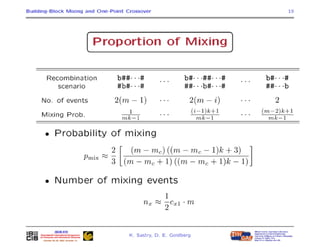 How Well Does A Single-Point Crossover Mix Building Blocks with Tight Linkage?