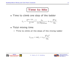 How Well Does A Single-Point Crossover Mix Building Blocks with Tight Linkage?