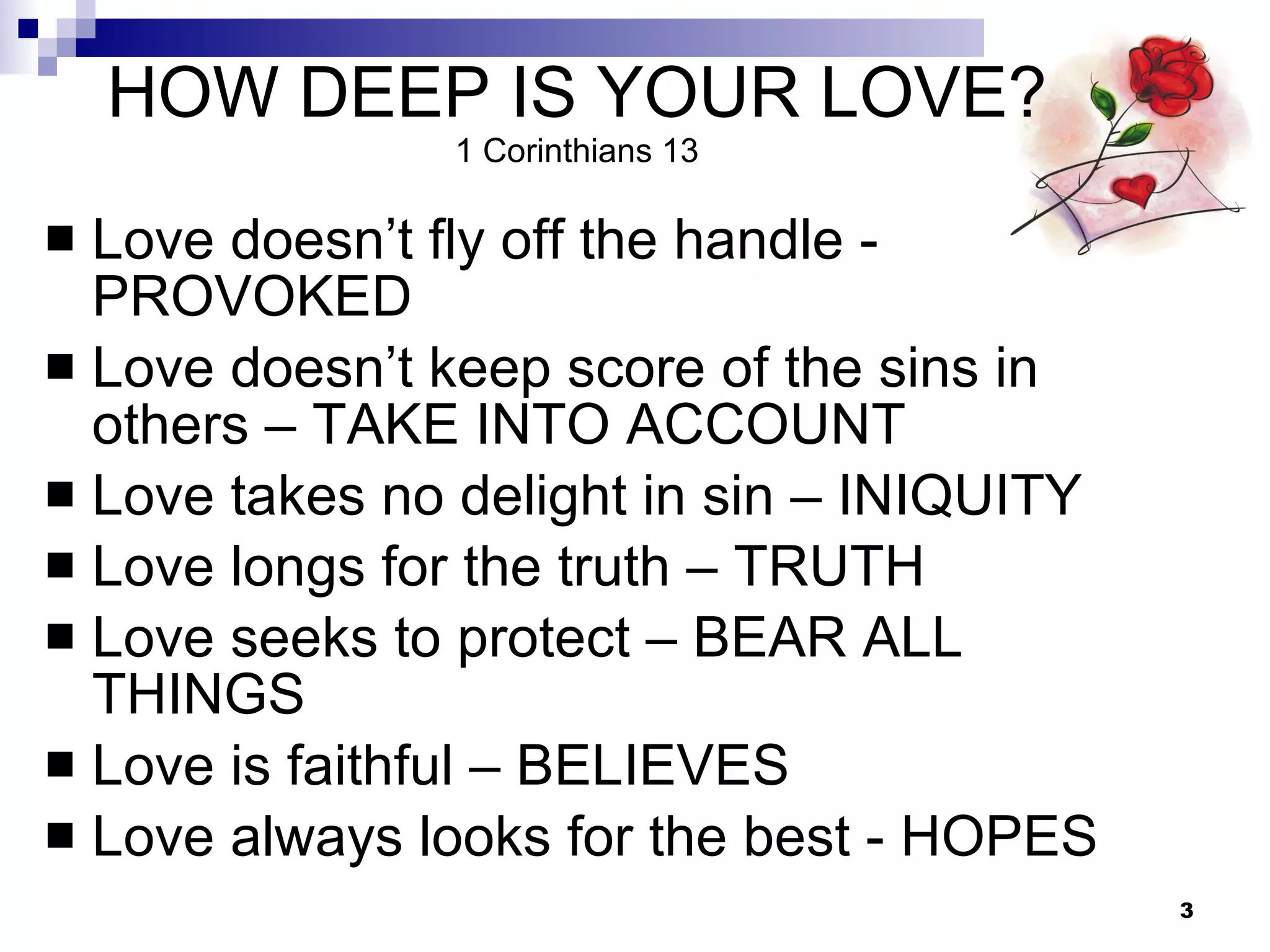 How Deep Is Your Love | PPT