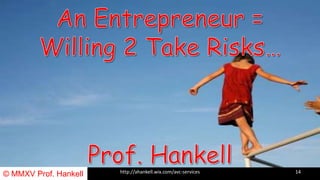 http://ahankell.wix.com/avc-servicesCopyright DisclaimerUnder Section 107 of the CopyrightAct 1976© MMXV Prof. Hankell 14
 