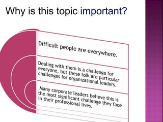 Why is this topic important? 
 