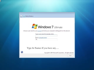 Type In Names If you have any….
 