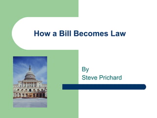 How a Bill Becomes Law By Steve Prichard 