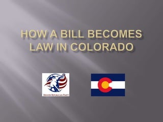 How a bill becomes law in Colorado 