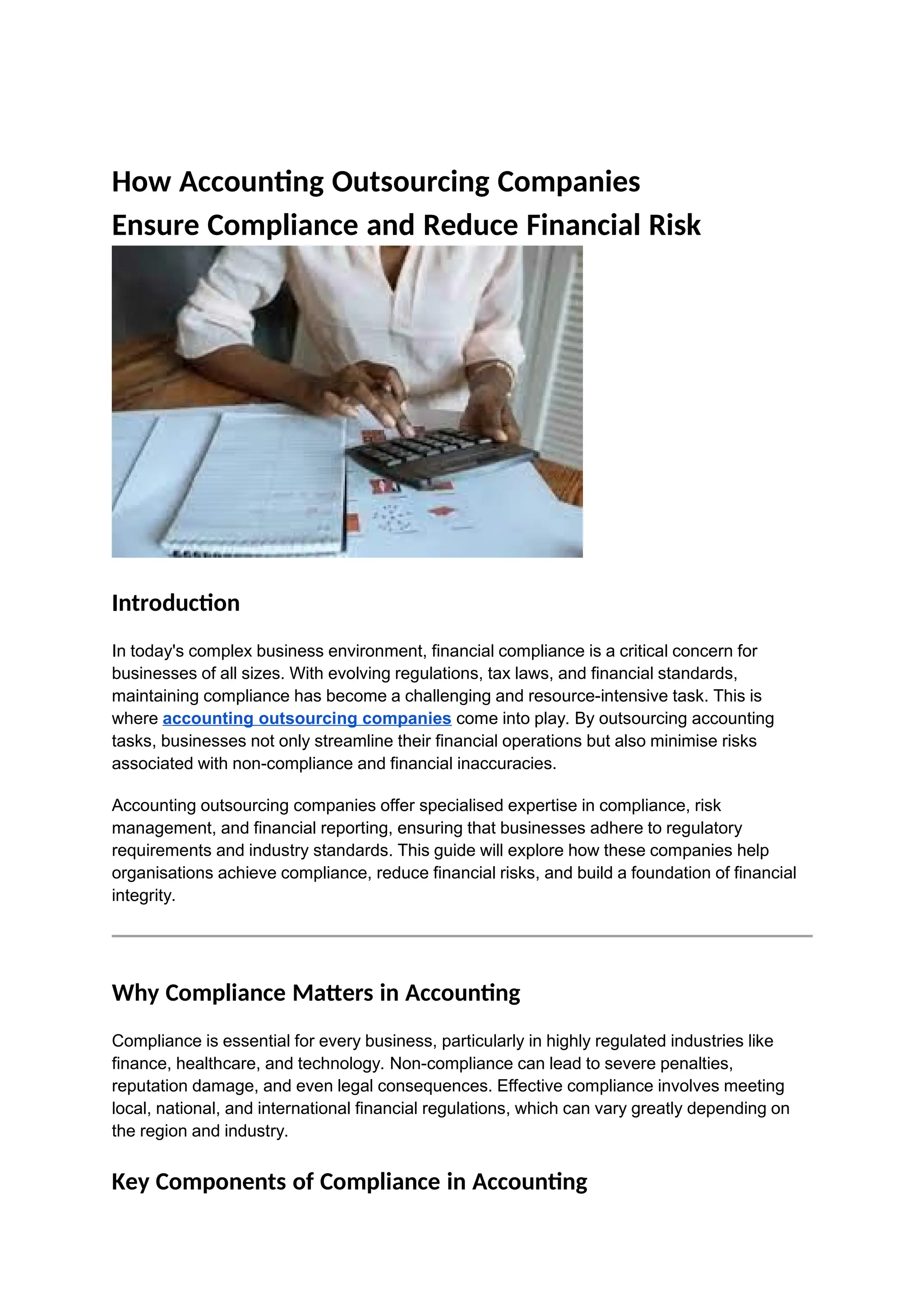 Curated visual reference: How Accounting Outsourcing Companies Ensure Compliance And Reduce Photo Inspiration