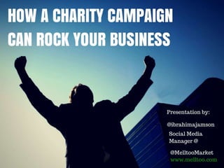 How a charity campaign can rock your business - Melltoo Marketplace