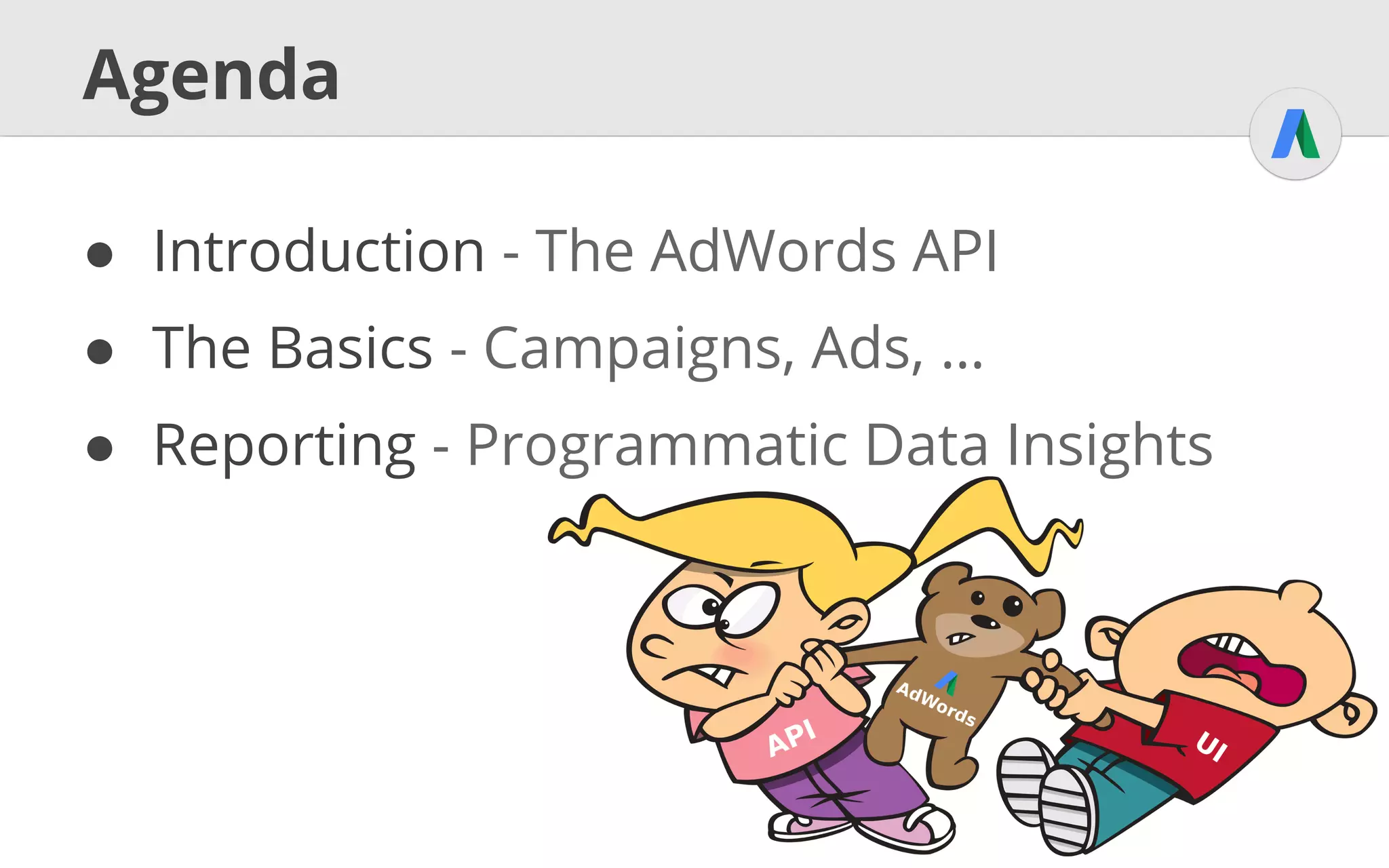 UI vs. API
● UI = User Interface
○ Interface for humans interacting with a service
○ Interaction: Clicks, text input, …
○ Delivery: Browser / HTML, Native UI, …
● API = Application Programming Interface
○ Interface for applications interacting with a service
○ Interaction: Method calls, SOAP messages, …
○ Delivery: Client library, web services, …
 