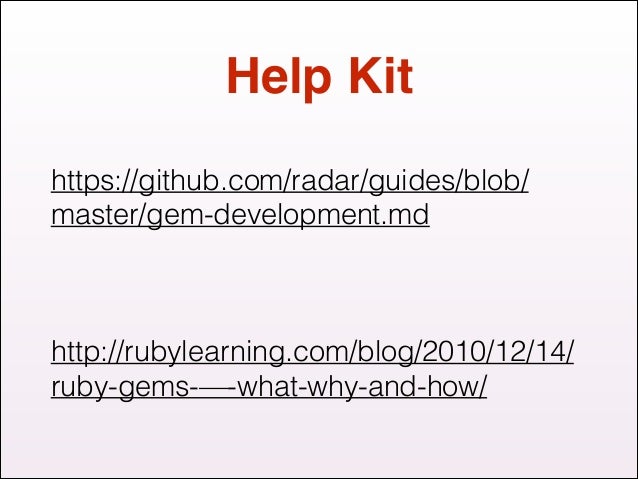How a gem works (ruby programming)