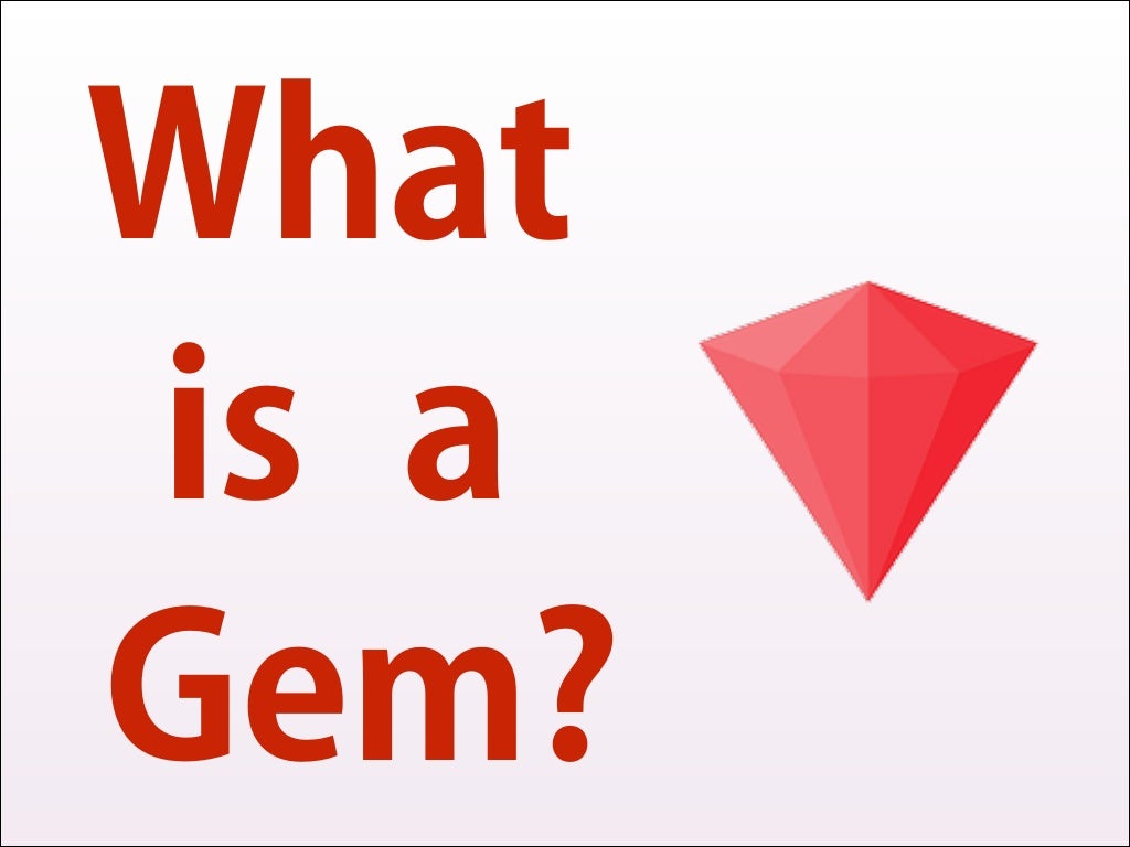 How a gem works (ruby programming)