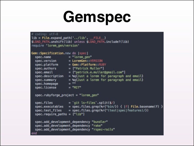 How a gem works (ruby programming)