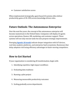 How Agentic AI Is Revolutionizing Workforce Productivity | PDF