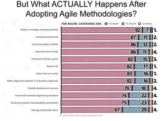 But What ACTUALLY Happens After
Adopting Agile Methodologies?
© 2013 Hala Saleh www.halasaleh.com
 