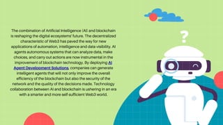 How AI Agents Are Powering the Web3 and Blockchain Revolution.pdf