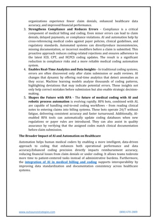 How AI and Automation Are Transforming Medical Coding Accuracy | PDF