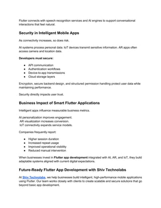 Flutter in 2026: AI, AR and IoT Integration Guide | PDF