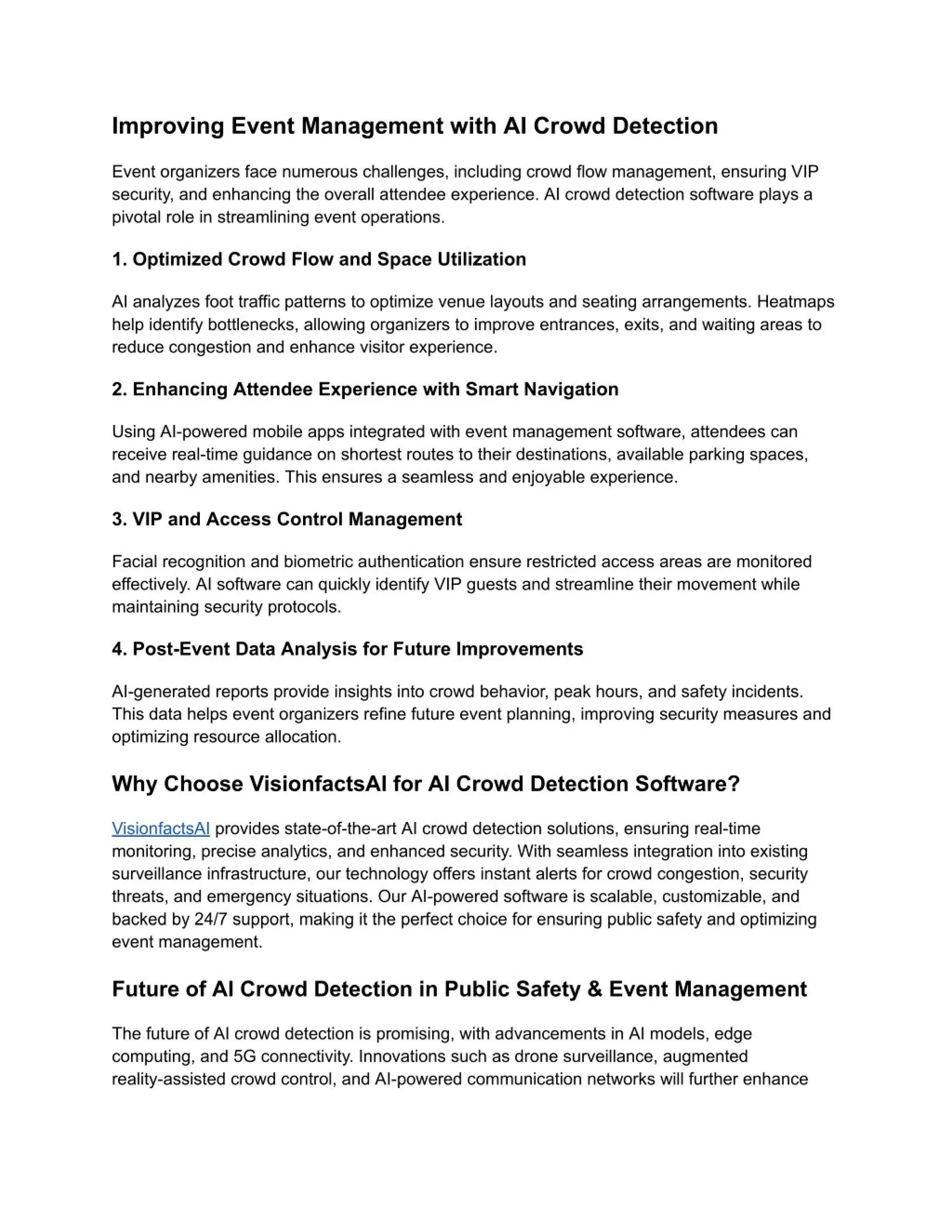 How AI Crowd Detection Software Enhances Public Safety & Events