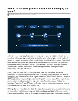 How AI in business process automation is changing the game.pdf
