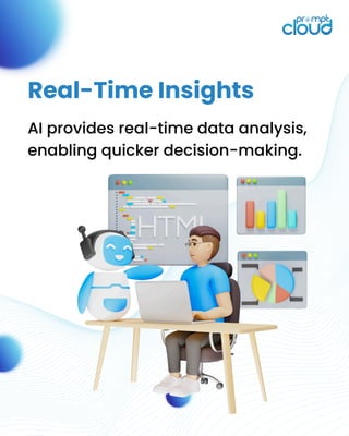 AI provides real-time data analysis,
enabling quicker decision-making.
Real-Time Insights