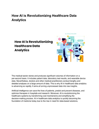 How AI is Revolutionizing Healthcare Data Analytics | PDF