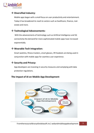 Impact of AI on Modern Mobile App Development | PDF