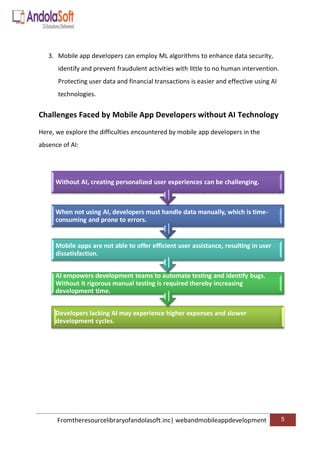 Impact of AI on Modern Mobile App Development | PDF
