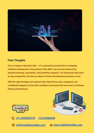 How AI is Revolutionizing the Software Development Lifecycle | PDF